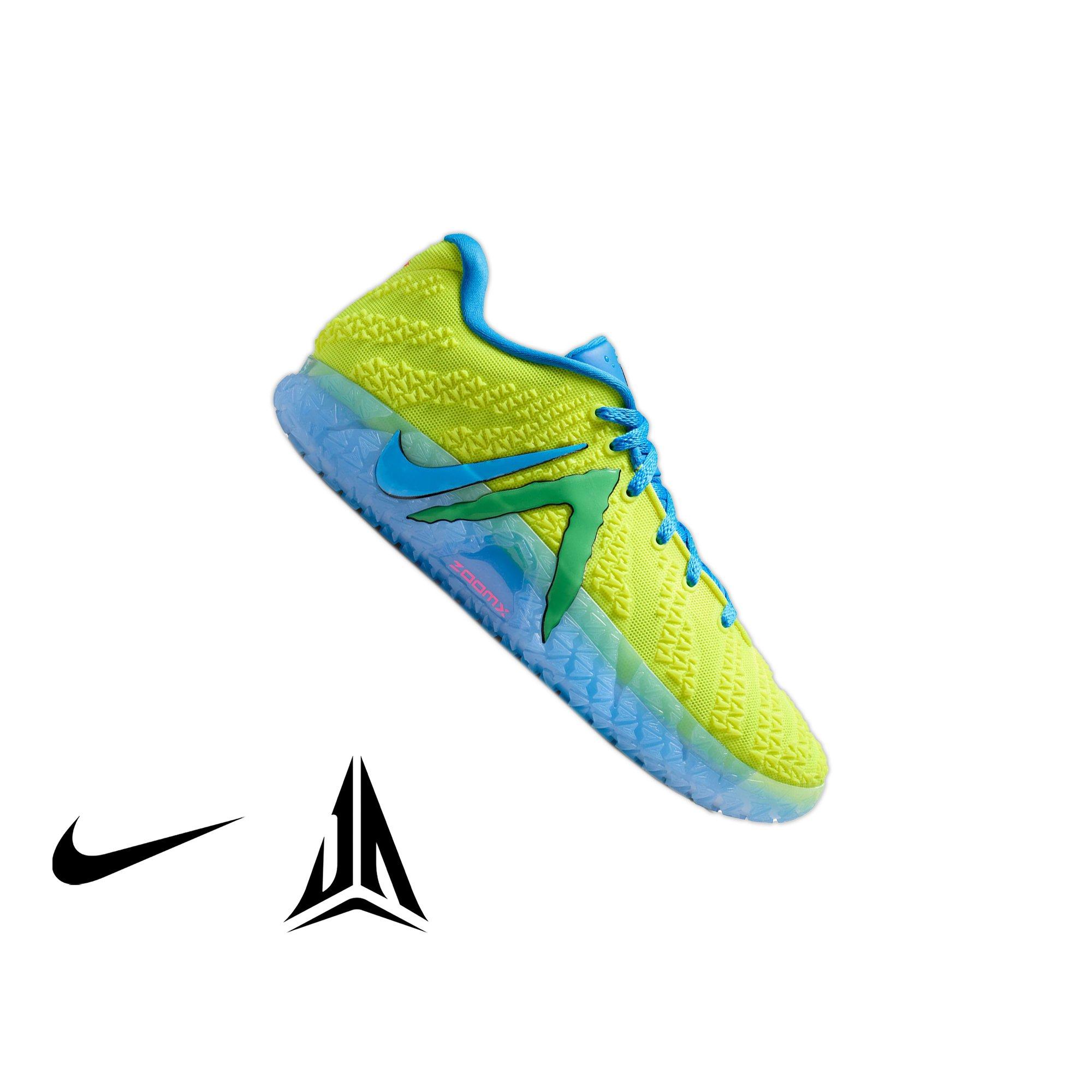 Nike Ja 3 "Kool Aid" Preschool Kids' Basketball Shoe - LEMON VENOM/PHOTO BLUE/GREEN SPARK